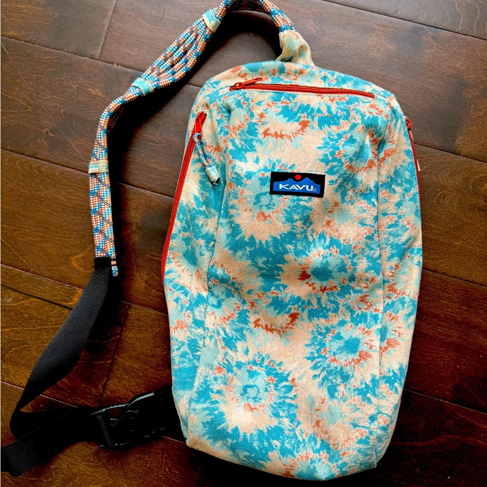 Authentic Kavu switch slinger Tye Dye Bag large